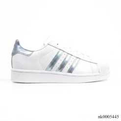 AD Superstar White Silver Metallic Shoes Sneakers - nk0005445