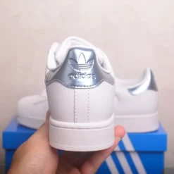 AD Superstar White Silver Metallic Shoes Sneakers - nk0005445 - Image 3