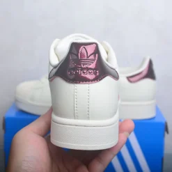 AD Superstar II Off White / Maroon / Gold Metallic Shoes Sneakers - nk0005446 - Image 4