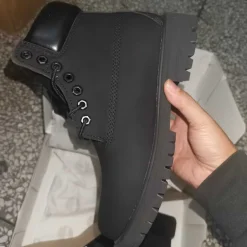 TBL 6 Inch Classic Waterproof Boot Wide ‘Black Nubuck’ Shoes Sneakers - nk0005468 - Image 4