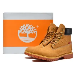 SUP x TBL 6 Inch Premium Waterproof Boot 'Embossed Diamond Plate - Wheat' Shoes Sneakers - nk0005480 - Image 3