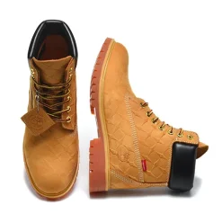 SUP x TBL 6 Inch Premium Waterproof Boot 'Embossed Diamond Plate - Wheat' Shoes Sneakers - nk0005480 - Image 6