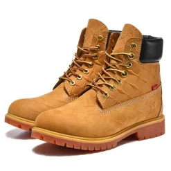 SUP x TBL 6 Inch Premium Waterproof Boot 'Embossed Diamond Plate - Wheat' Shoes Sneakers - nk0005480 - Image 8
