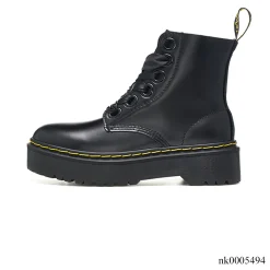 Alternative view of DM Molly Leather Platform Boots in Black Buttero Shoes Sneakers - nk0005494