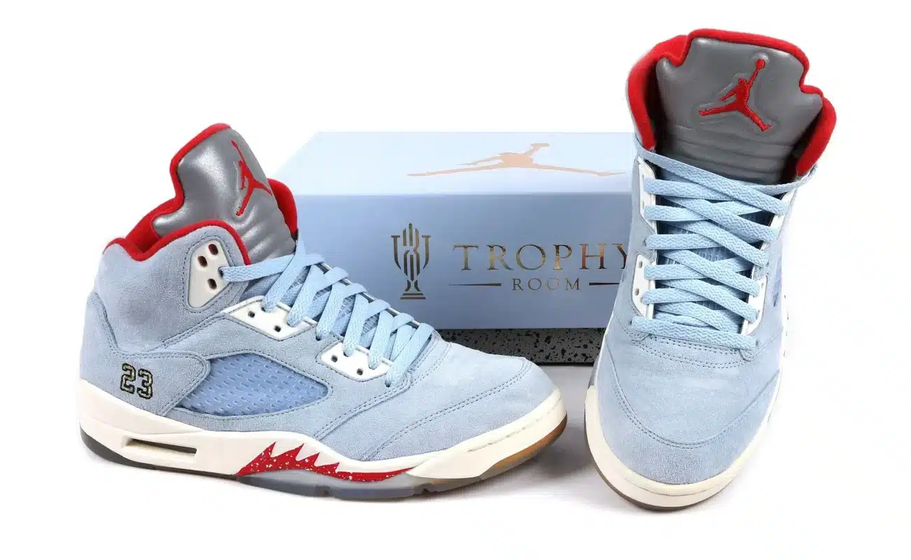 Air Jordan 5 Trophy Room Ice Blue limited to 7000 pairs