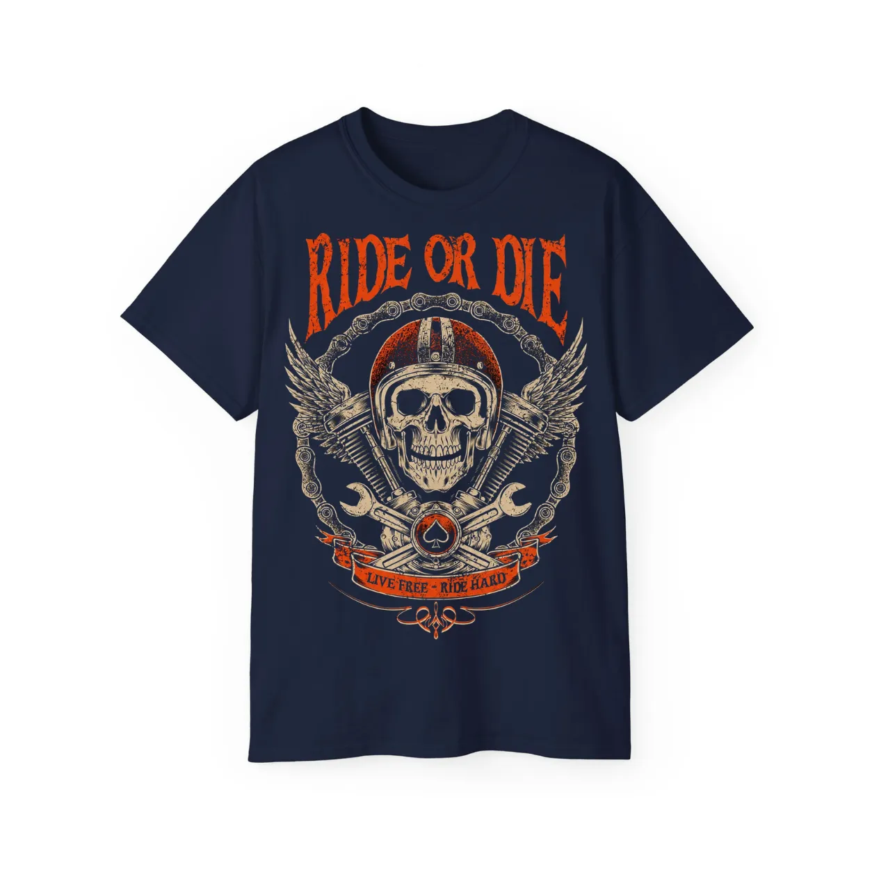 RIDE OR DIE T-Shirt – POD0014 - Image 3