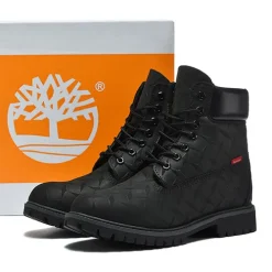 [PREMIUM] SUP x TBL 6-Inch Premium Waterproof Boot 'Embossed Diamond Plate - Black' Shoes Sneakers - nk0005504 - Image 3
