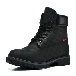 [PREMIUM] SUP x TBL 6-Inch Premium Waterproof Boot 'Embossed Diamond Plate - Black' Shoes Sneakers - nk0005504 - Image 4