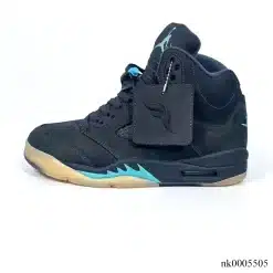 Alternative view of [PREMIUM] Air Jordan 5 Retro SoleFly Black Aurora Green Shoes Sneakers - nk0005505