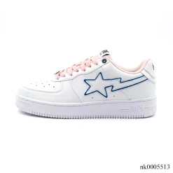 Alternative view of A Bathing Ape Bape Sta BAPY White Pink Shoes Sneakers - nk0005513