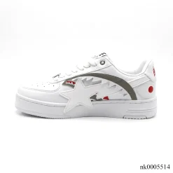Alternative view of A Bathing Ape Bape Sta OS Shark White Shoes Sneakers - nk0005514