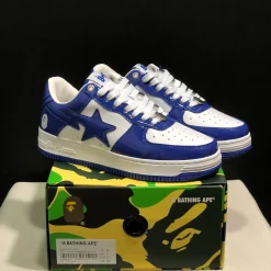 A Bathing Ape Bape Sta #5 Blue Shoes Sneakers - nk0005518 - Image 3