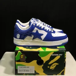A Bathing Ape Bape Sta #5 Blue Shoes Sneakers - nk0005518 - Image 4