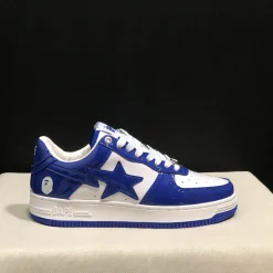 A Bathing Ape Bape Sta #5 Blue Shoes Sneakers - nk0005518 - Image 10