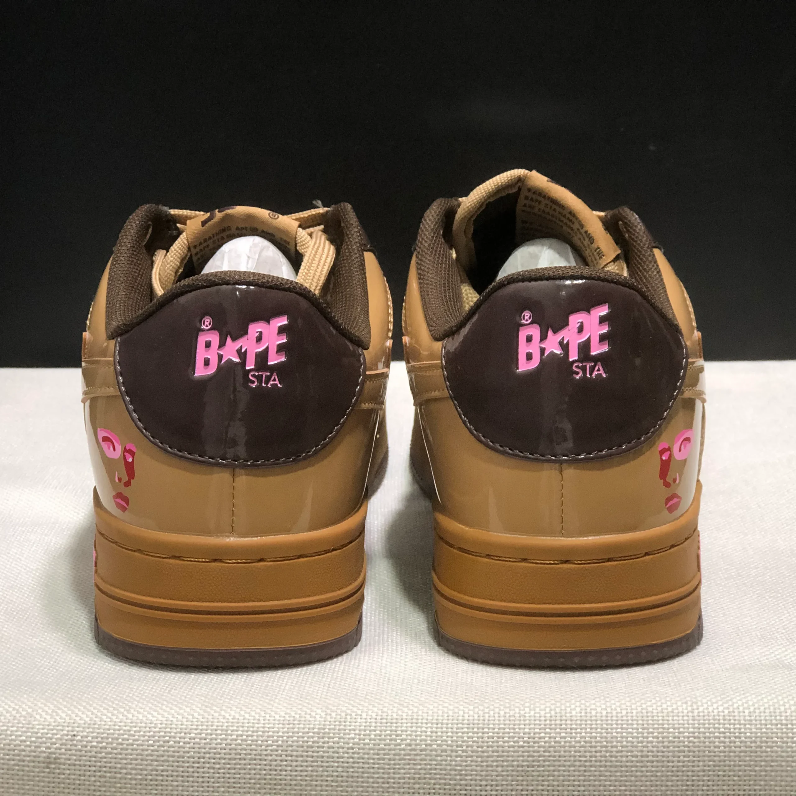 A Bathing Ape Bape Sta KidSuper Brown Shoes Sneakers - nk0005519 - Image 9
