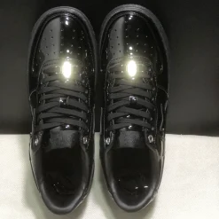 A Bathing Ape Bape Sta Low Patent Black Shoes Sneakers - nk0005521 - Image 7