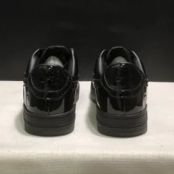 A Bathing Ape Bape Sta Low Patent Black Shoes Sneakers - nk0005521 - Image 8