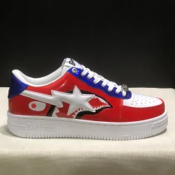 A Bathing Ape Bape Sta Low Patent Black Shoes Sneakers - nk0005522 - Image 3