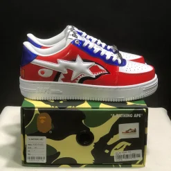 A Bathing Ape Bape Sta Low Patent Black Shoes Sneakers - nk0005522 - Image 9