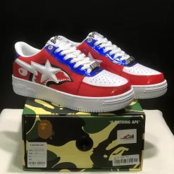 A Bathing Ape Bape Sta Low Patent Black Shoes Sneakers - nk0005522 - Image 10