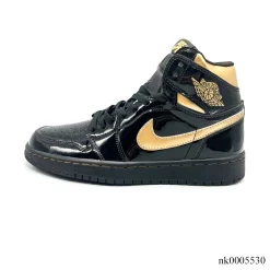 Alternative view of AJ 1 Retro High OG "Black Metallic Gold" Shoes Sneakers – nk0005530