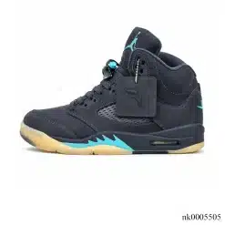 Air Jordan 5 Retro SoleFly Black Aurora Green Shoes Sneakers - nk0005505 - Image 2