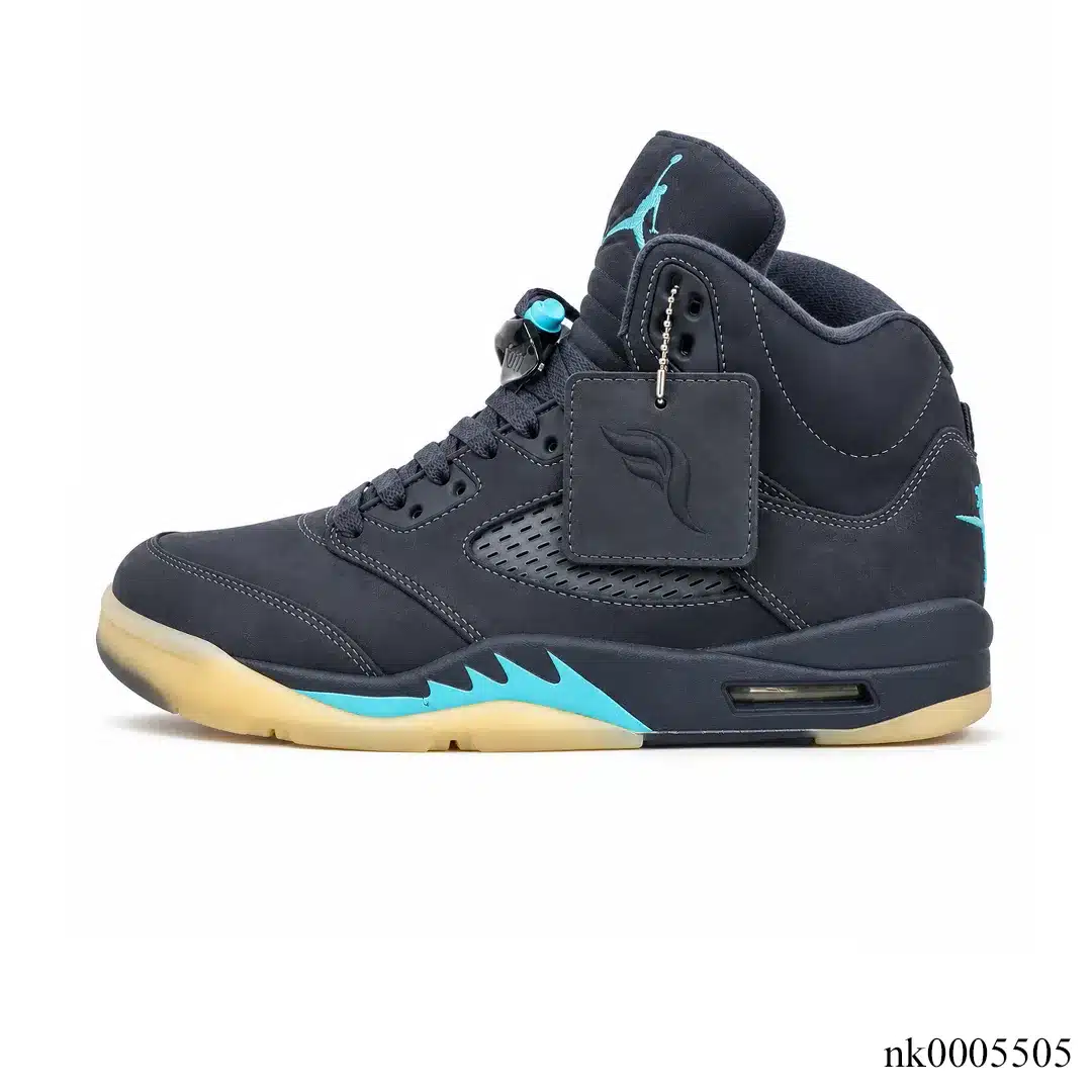 Air Jordan 5 Retro SoleFly Black Aurora Green Shoes Sneakers - nk0005505 - Image 2